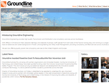 Tablet Screenshot of groundlineengineering.com